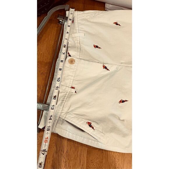 Talbots Relaxed Chinos Parrot  Embroidered Print Womens SZ 4 - Picture 4 of 9